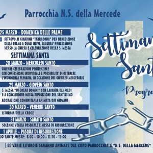 LOCANDINA PROGRAMMA SETTIMANA SANTA 2018