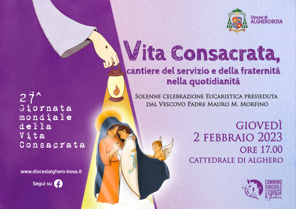 Anniversario Per Vita Consacrata Giornata della Vita Consacrata: il 2 Febbraio la S. Messa ad Alghero